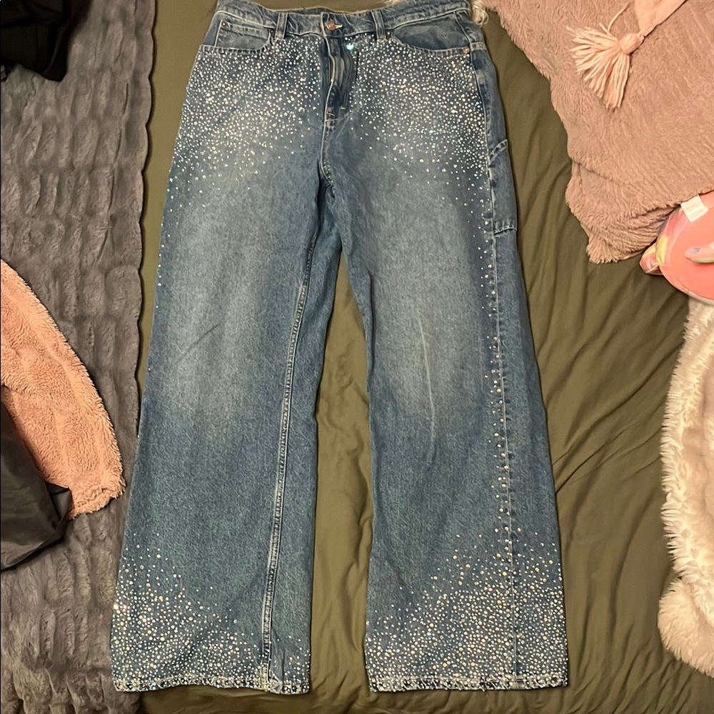 We The Free Tinsley Studded Baggy Jeans
